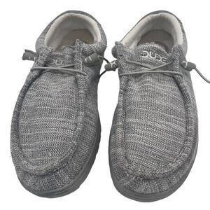 Hey Dude Wally B Stretch Loafers Men's Size 13 Grey Melange Slip On Shoes